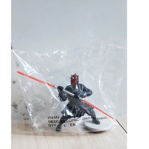 VTG Star Wars Darth Maul Decopac Cake Topper Decoration New Sealed 90s Mini Toy